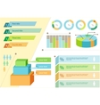 infographic set flat design business vector image