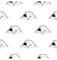 line art tent seamless pattern silhouette vector image