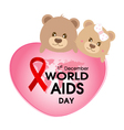 world aids day vector image vector image