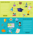 education banners vector image vector image