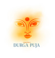 realistic durga pooja celebration background vector image vector image