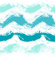 painted sea waves pattern background vector image