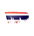 thailand flag on a white vector image