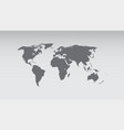 world map scribble effect isolate on blan vector image