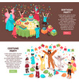 birthday party entertainment banners vector image