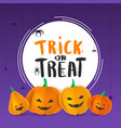 design template with 3d paper pumpkins vector image vector image