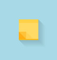 flat web internet icon yellow sticky notes paper vector image