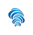 logo isolated icon hurricane vector image