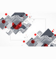 modern science or technology elements in square vector image