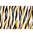seamless pattern with decorative tiger print vector image vector image