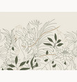 abstract foliage and botanical background green vector image