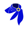 business woman neck scarf icon vector image
