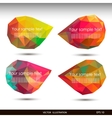 colorful speech bubbles for your business website vector image vector image