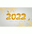 happy new year 2022 background vector image