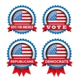 usa presidential election set 2016 badge vector image