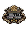 vintage chimney logo layered vector image