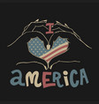 love america design vector image