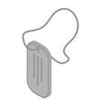 metal soldier badge icon isometric style vector image