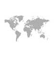 world map isolated on white background vector image vector image