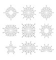 light rays of burst vector image