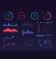 intelligent technology hud interface vector image
