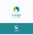 lungs logo vector image
