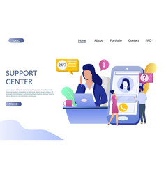 Mobile repair service website landing page Vector Image