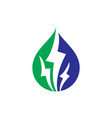 electric eco business logo vector image vector image