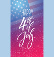fourth of july celebration banner greeting card vector image