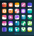 colorful flat icons-set 1 vector image vector image