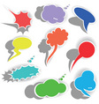 paper origami speech bubble dialog cloud il vector image