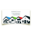 repair and construction business card with tool vector image vector image