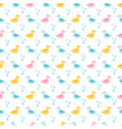 rubber ducks and water drops seamless pattern vector image