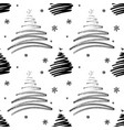 8 christmas tree snowflakes christmas seamless vector image vector image