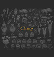 candy set hand drawn doodle vector image