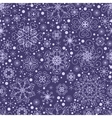 seamless snowflakes pattern vector image