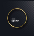 abstract golden circle shape vector image vector image