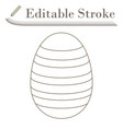 easter egg with ornate icon vector image vector image