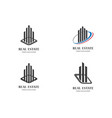 real estate logo icon vector image