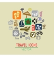 travel icon vector image vector image