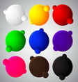 colorful bubble balls web button vector image