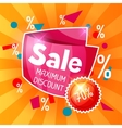 sale banner advertising flyer for commerce vector image