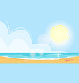 summer season background vector image