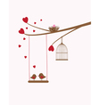 bird swing baby vector image