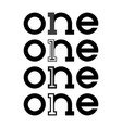 one logo monogram vector image