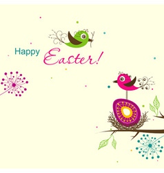 Template easter greeting card Royalty Free Vector Image