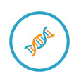 dna and medical services icon flat design vector image