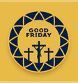 flat good friday jesus holy week festival card vector image vector image