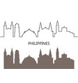 philippines vector image vector image