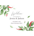 watercolor hand painted red hot chili vector image vector image